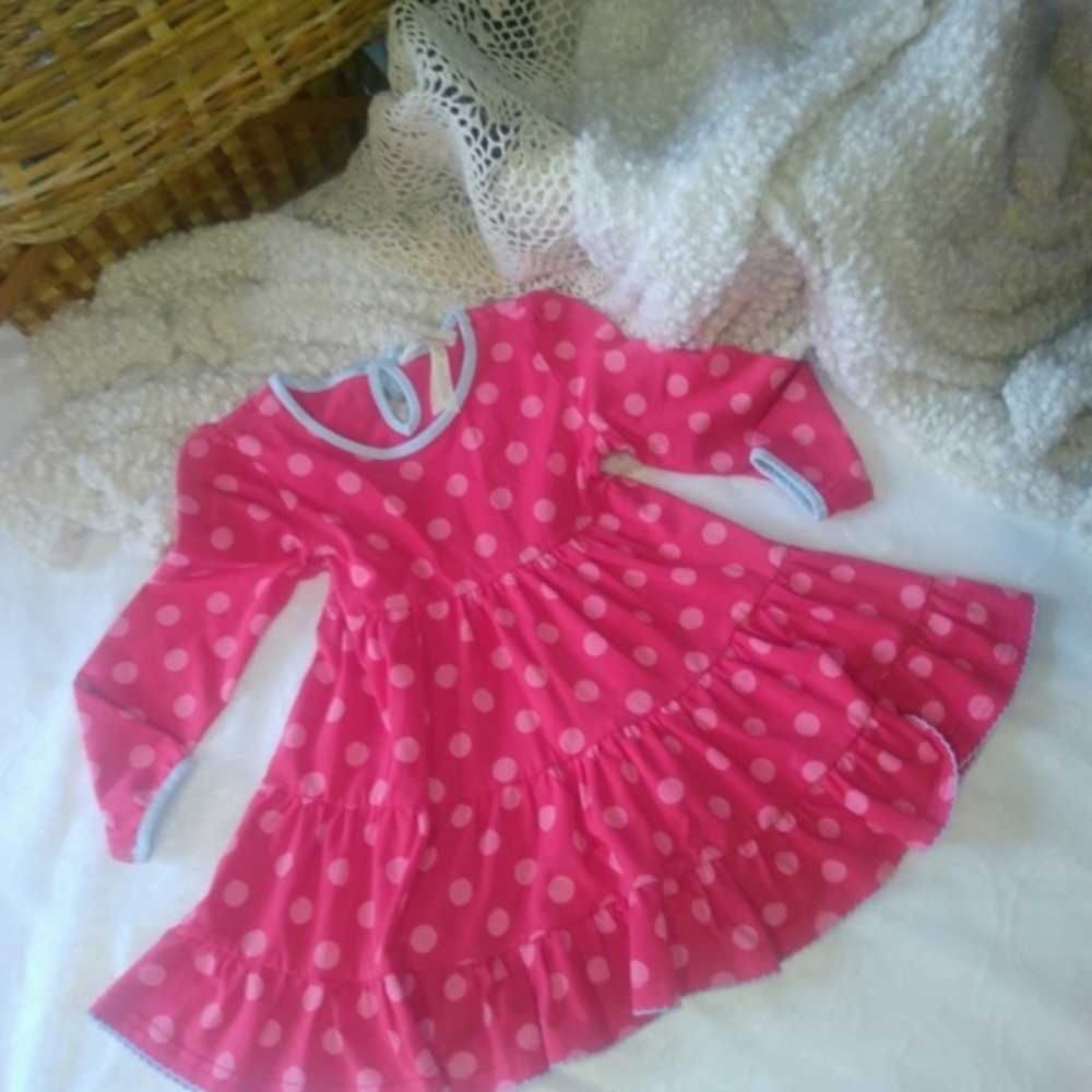 Matilda Jane Pink Pleated Ruffled Sundress